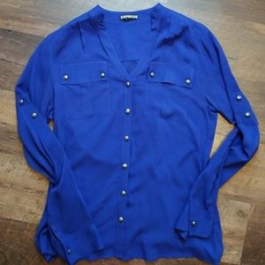 Express Button Down Blouse